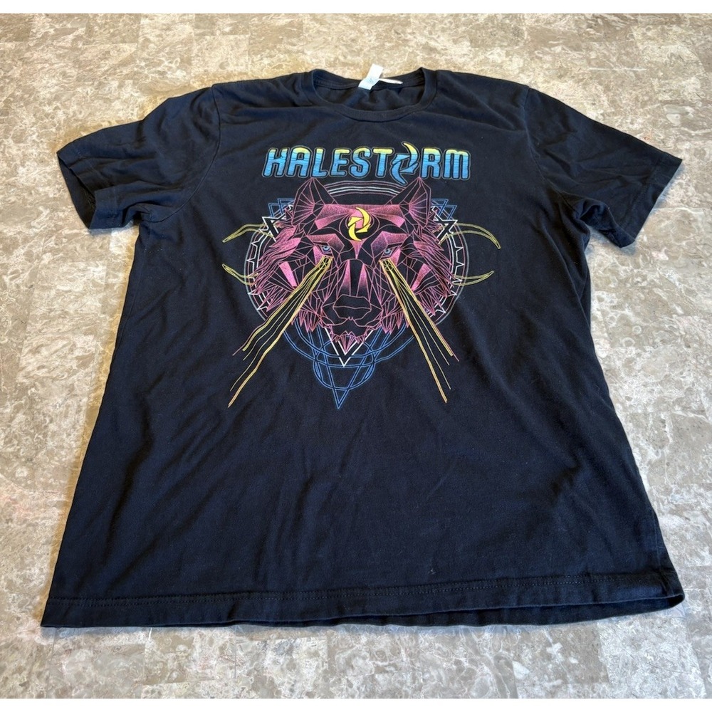 Halestorm Tour 2019 Rock Band Size L Large Unisex Shirt Wolf